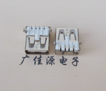 株洲USB AF母座 LCP 耐高温250度280度 环保白胶芯