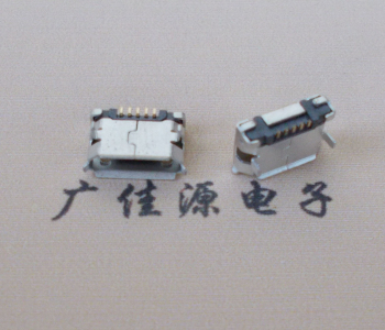 株洲Micro USB卷口 B型(无柱）插板脚间距6.4普通端子