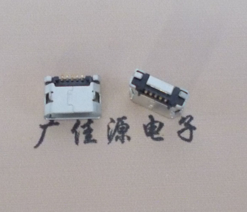株洲MICRO USB接口 90度卧式母座 插板有柱直边