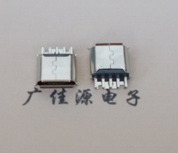株洲Micro USB母座 防水接口焊线夹板式悬空翻边