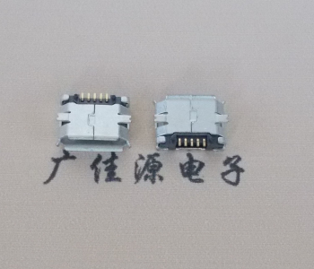 株洲MICRO USB 5Pin母座 贴板封装接口 卷边镀雾锡