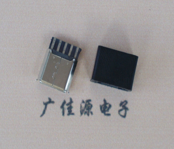株洲麦克-迈克 接口USB5p焊线母座 带胶外套 连接器