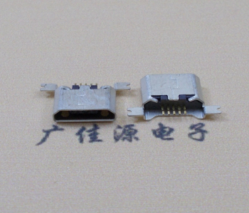 株洲MK USB B Type 沉板0.9母座后两脚SMT口不卷边