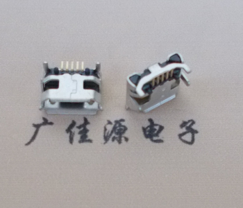 株洲Micro USB母座牛角间距7.2x6.6mm加长端子定位柱
