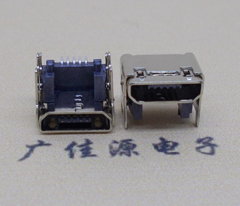 株洲MICRO USB 5P母座 SMT垫高 L=4.15双壳