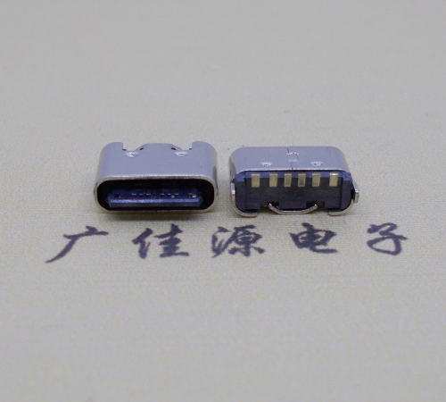 株洲Type-C6p母座接口短体立贴5.0mm