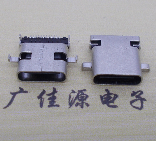 株洲卧式type-c24p母座沉板1.1mm前插后贴连接器